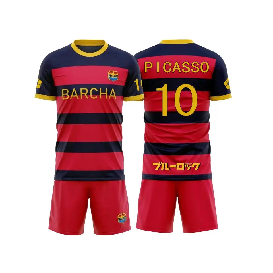 Blue Lock Jersey - FC Barcha Home Kit Full Set