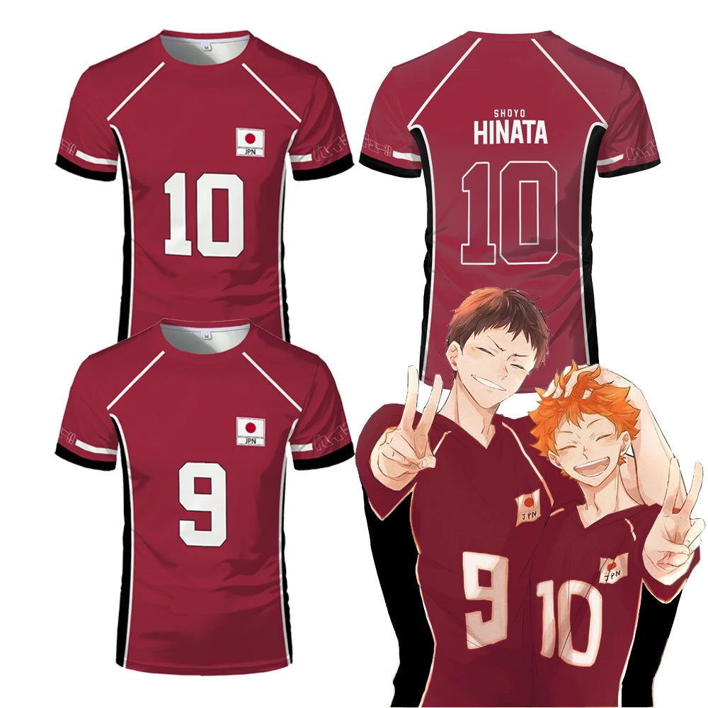 Haikyuu Jersey - Fukurodani Red Kit