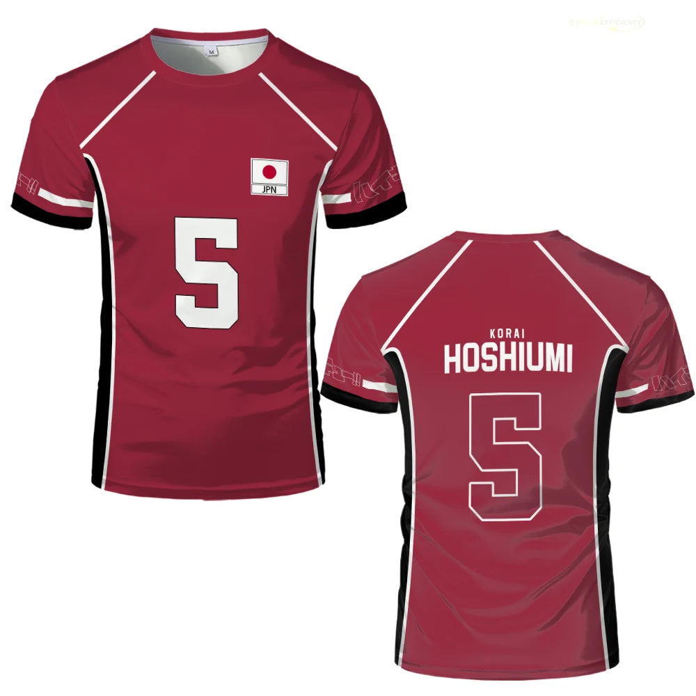 Haikyuu Jersey - Fukurodani Red Kit