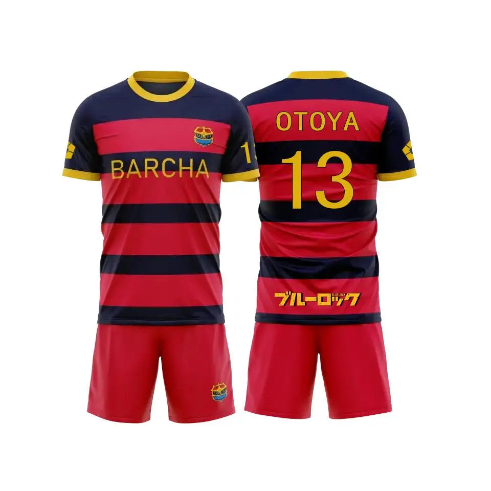 Blue Lock Jersey - FC Barcha Home Kit Full Set