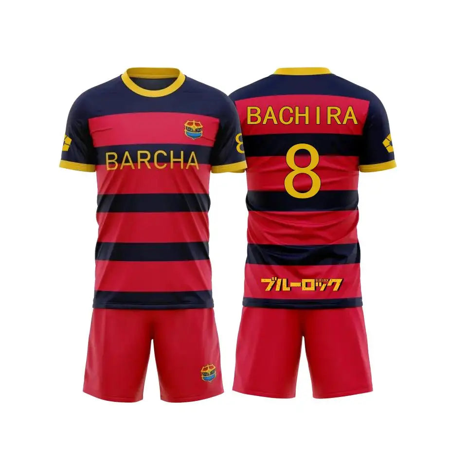 Blue Lock Jersey - FC Barcha Home Kit Full Set